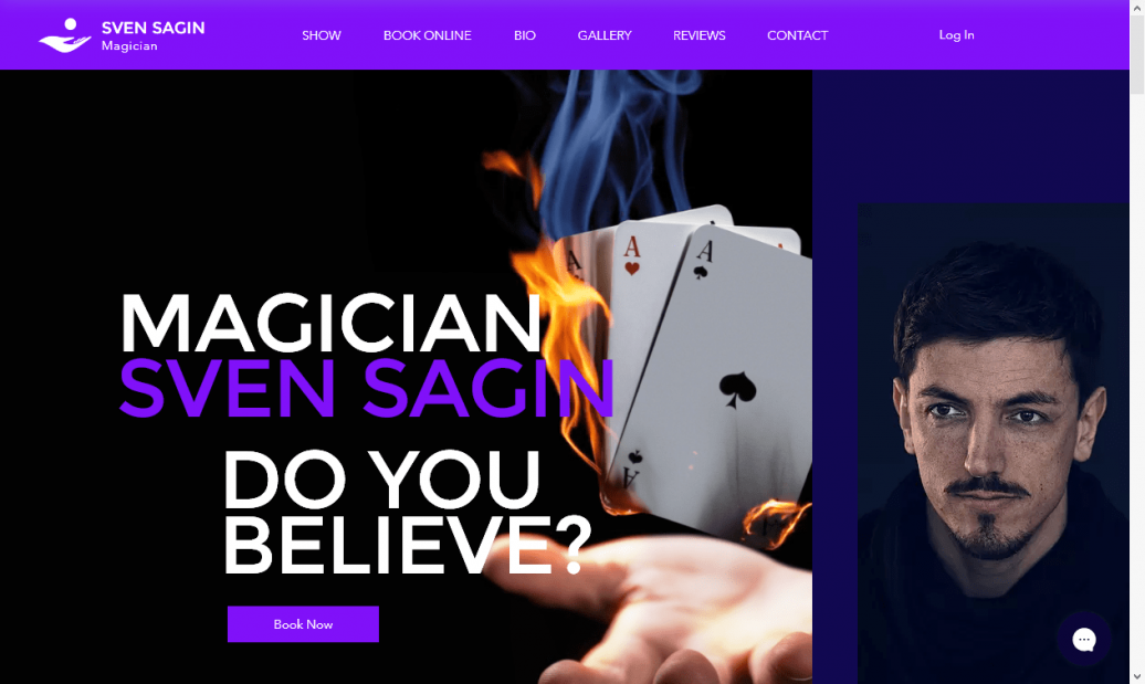 Magician Website Template