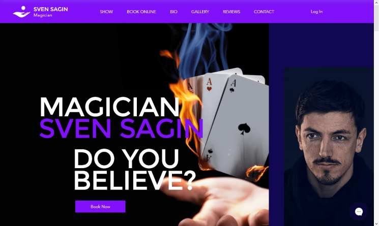 Magician Website Template